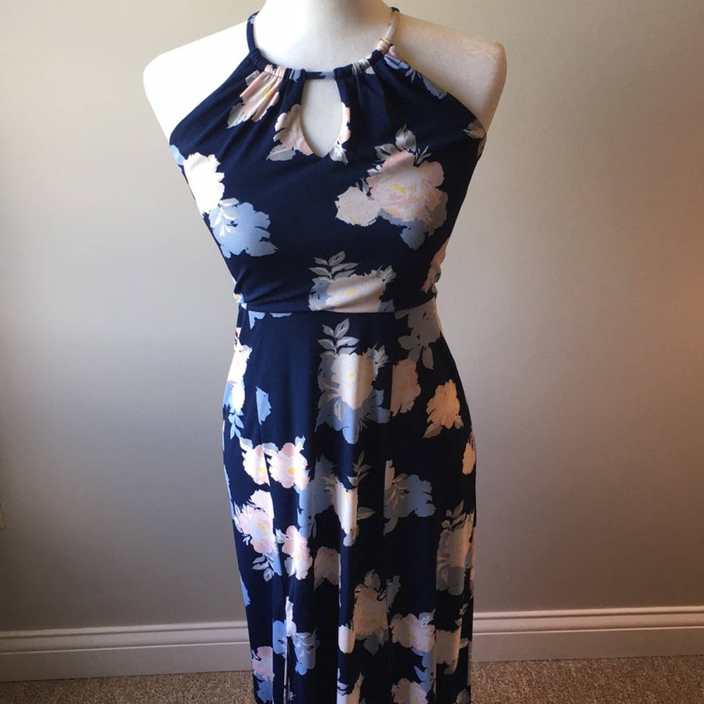 Candies Blue Floral Maxi Dress